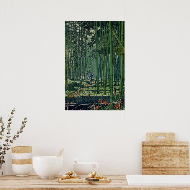 Bamboo Grove of Saga Fujishima Takeji Poster | Zazzle