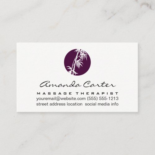 Bamboo Icon Business Card