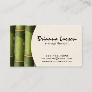 Bamboo II (cream) Business Card