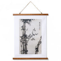 Bamboo Ink Artwork Print Wall Art Tapestry