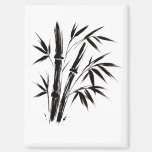 Bamboo Ink Illustration – Zen Magnet