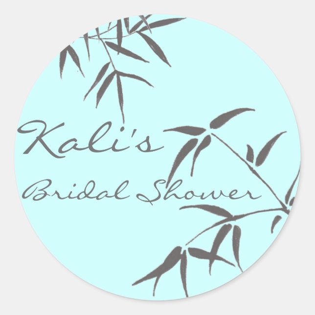 Bamboo Leaf Bridal Stickers (Front)