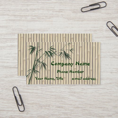 Bamboo Business Cards
