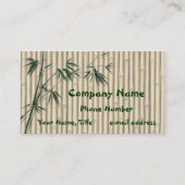 Bamboo leaves Screen Business Card (Front)