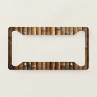 Bamboo License Plate Frame