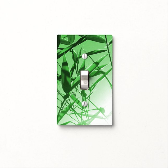 Bamboo Light Switch Cover (In Situ)