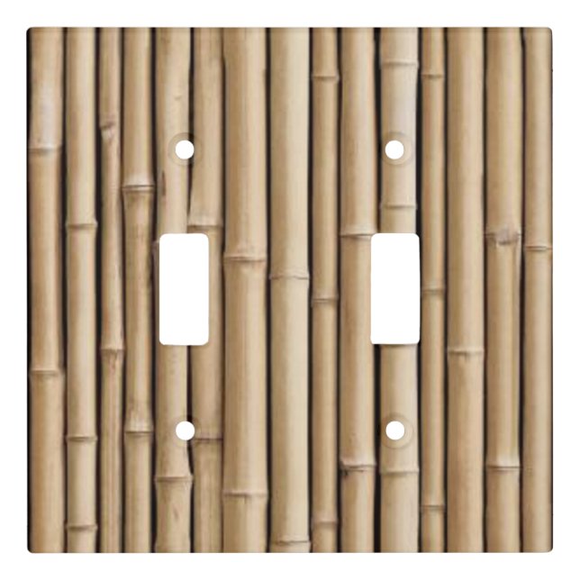 Bamboo Light Switch Cover (Front)