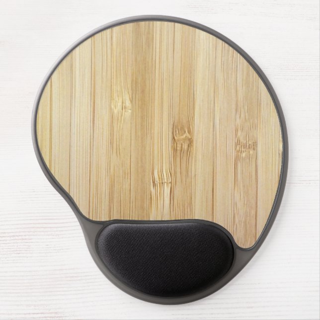 Bamboo-Look Gel Mouse Pad (Front)