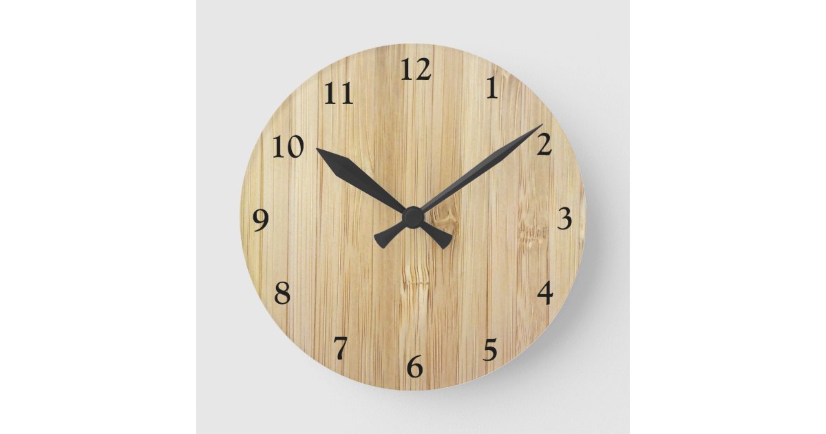 Sage Green Gradient Aura Round Clock | Zazzle