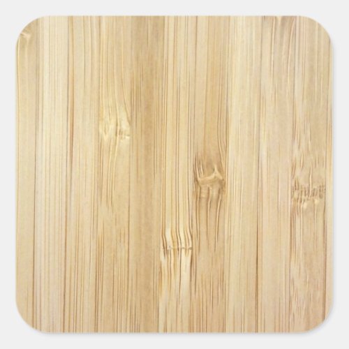 Bamboo_Look Square Sticker