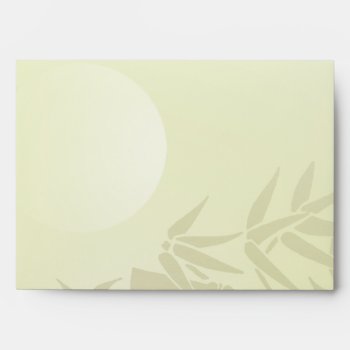 Bamboo Moon Envelope by profilesincolor at Zazzle
