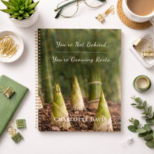 Bamboo motivational business woman planner