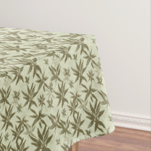 Bamboo on Beige Sheers - seamless surface pattern. Tablecloth