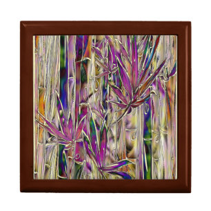 Bamboo Original Art Keepsake Jewelry Gift Box