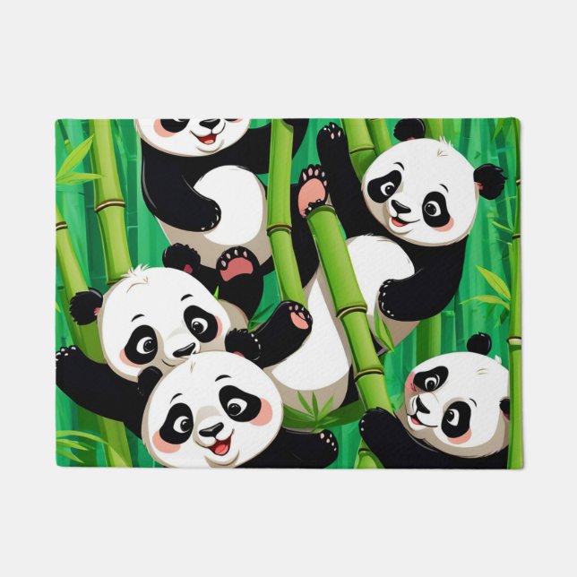 Bamboo Panda Doormat (Front)