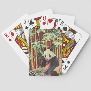 Bamboo Panda Poker Cards