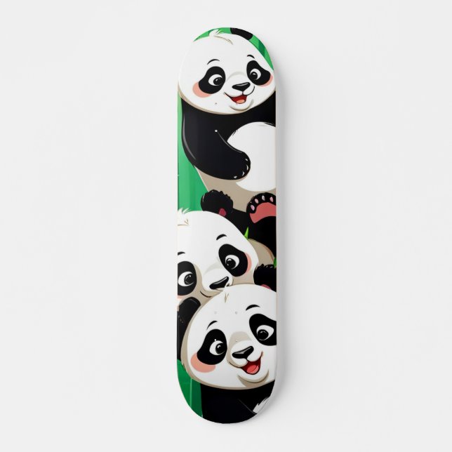 Bamboo Panda Skateboard (Front)