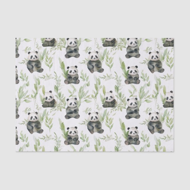 Bamboo Panda Tissue Paper (Front)