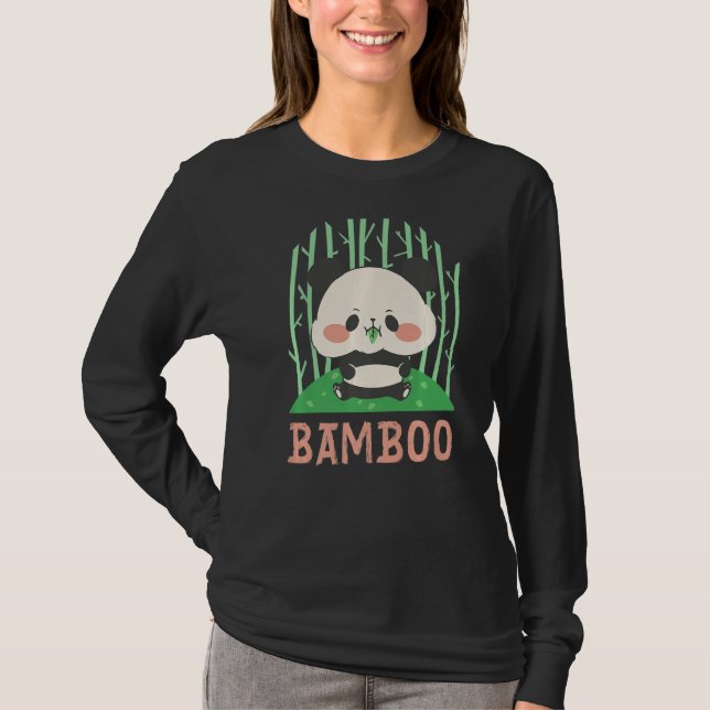 Bamboo Panda Wild Panda Bamboo Premium T-Shirt (Front)