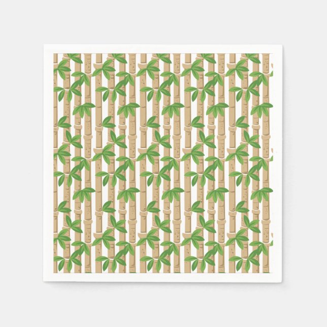 Bamboo Paper Napkins Cocktail Napkin (Front)