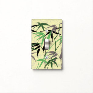 Bamboo Pattern, Bamboo Leaves, Bamboo Shoots Light Switch Cover
