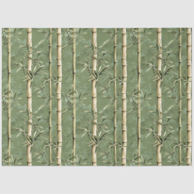 Bamboo Pattern Decoupage Tissue Paper (Front)