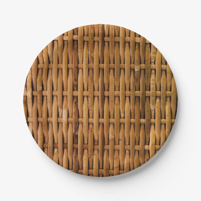 Bamboo Pattern Paper Plates (Front)