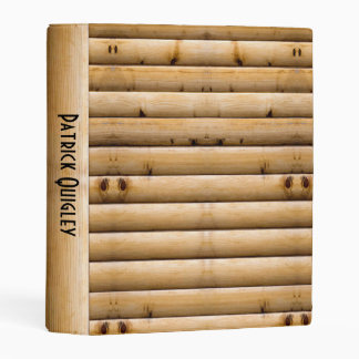 Bamboo Personalized Mini Binder