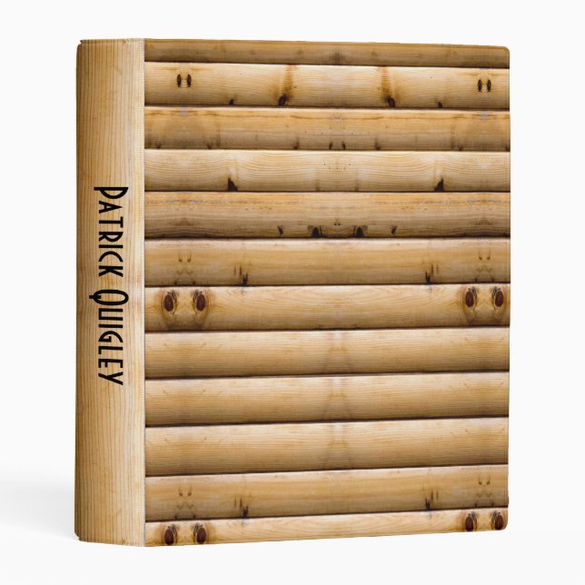 Bamboo Personalized Mini Binder (Front/Spine)
