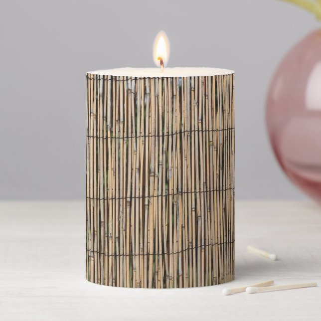 Bamboo Pillar Candle (In Situ)