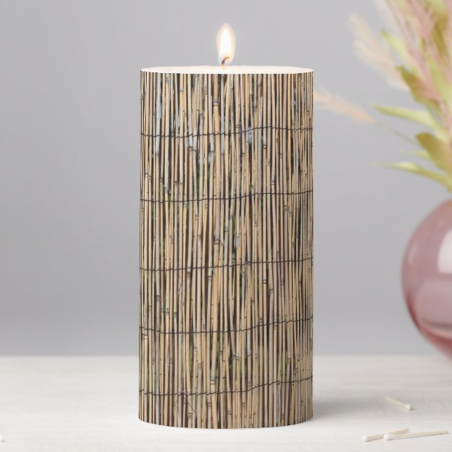 Bamboo Pillar Candle (In Situ)