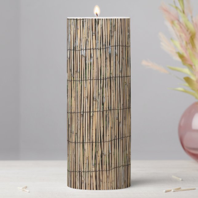 Bamboo Pillar Candle (In Situ)