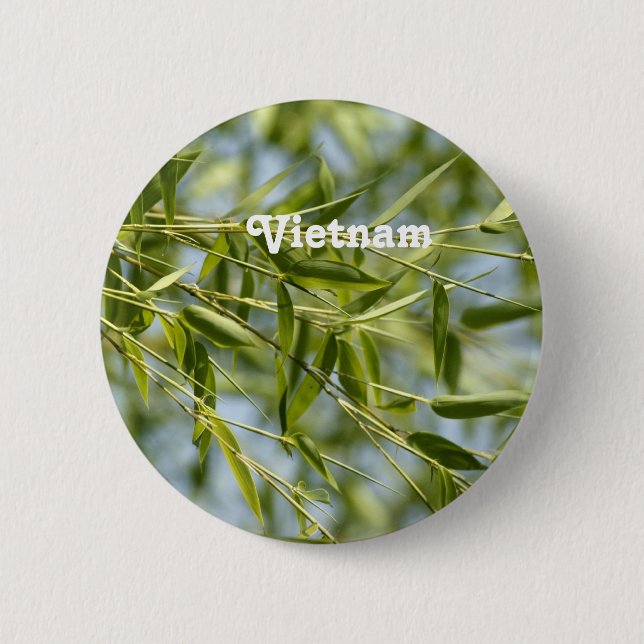Bamboo Pinback Button (Front)