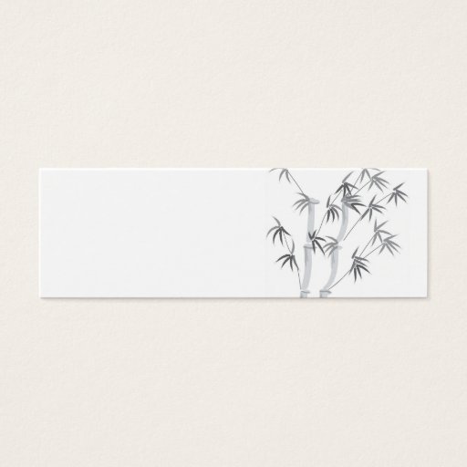 Customizable Bamboo profile card business card templates