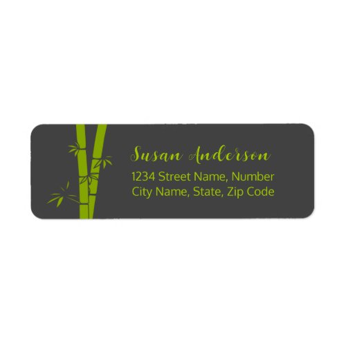 Bamboo Return Address Label