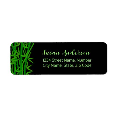 Bamboo Return Address Label