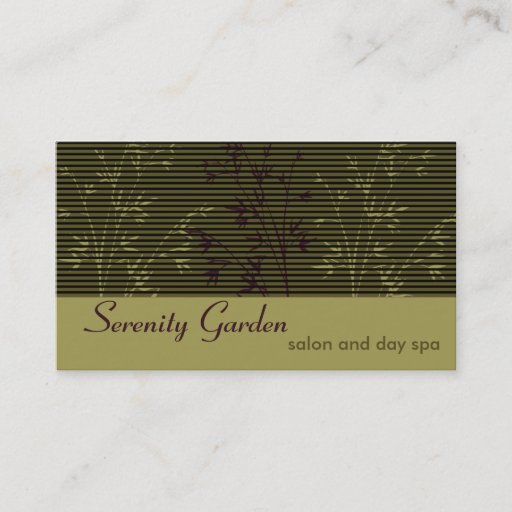 Customizable Bamboo Salon or Spa Business Card