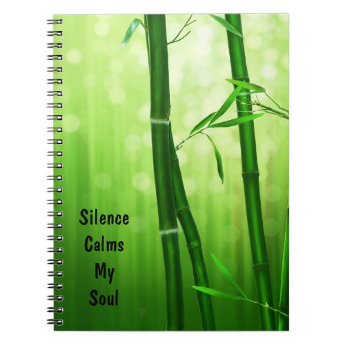 Bamboo _ Silence Calms My Soul Notebook