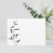 Bamboo Silhouette Background Template Blank Black (Standing Front)