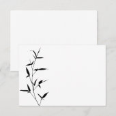 Bamboo Silhouette Background Template Blank Black (Front/Back)