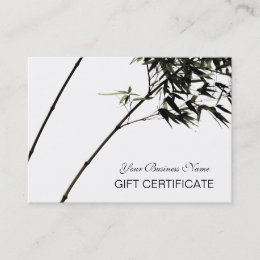 Oriental Zen Touch Gifts On Zazzle Bamboo Stalks Oriental Zen Touch Gift Certificate