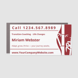 Bamboo Symbol of Resilience Life Coach Car Magnet