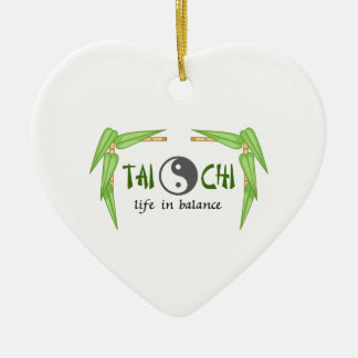BAMBOO TAI CHI CERAMIC ORNAMENT