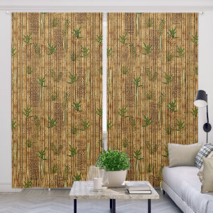 Bamboo Tapa Cloth Curtains