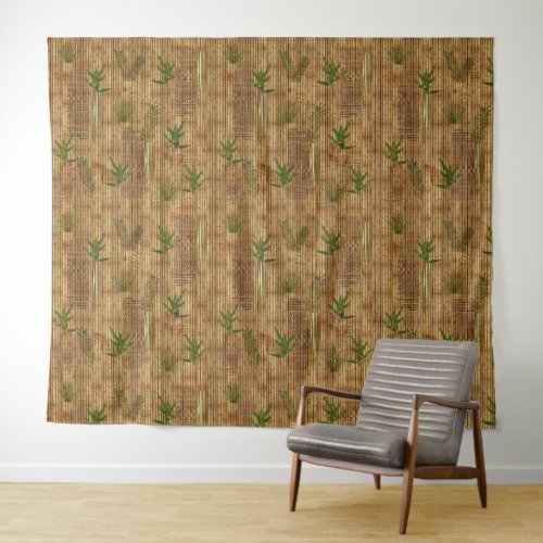 Bamboo Tapa Cloth Tapestry