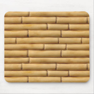 Bamboo Texture Background Mouse Pad