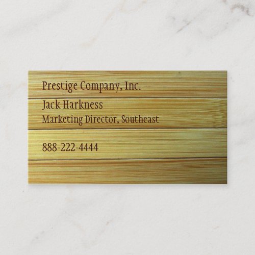 Bamboo Texture Business Card