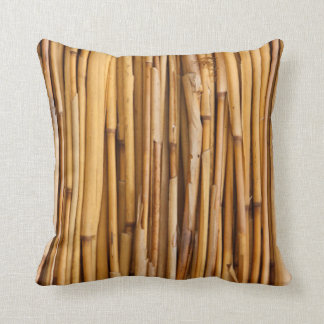 Bamboo Texture Throw Pillow