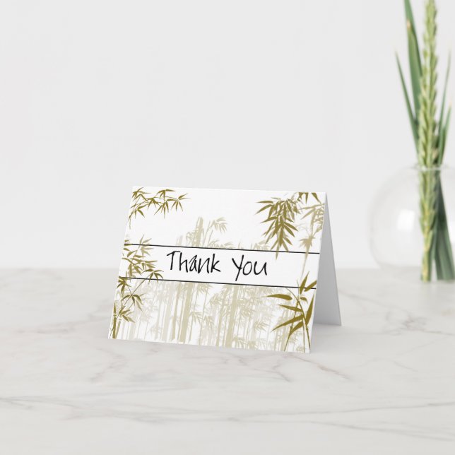 Bamboo Thank You Card (Front)
