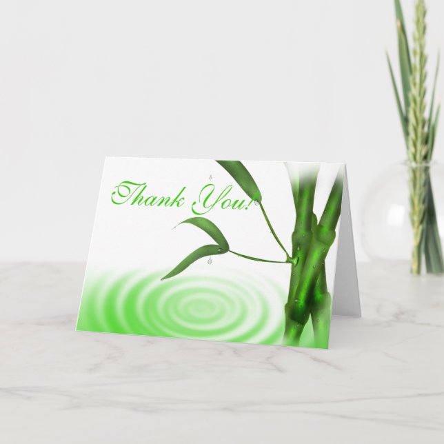 Bamboo Thank You Card (Front)